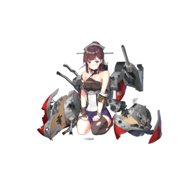 战舰少女R - 长门 - 大破立绘
