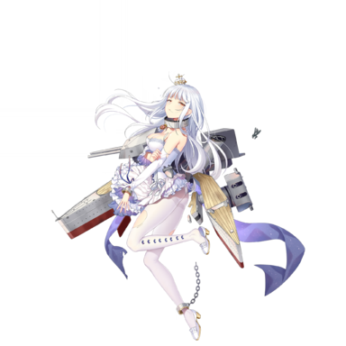 战舰少女R - 坎伯兰 - 大破立绘