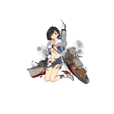 战舰少女R - 羽黑 - 大破立绘