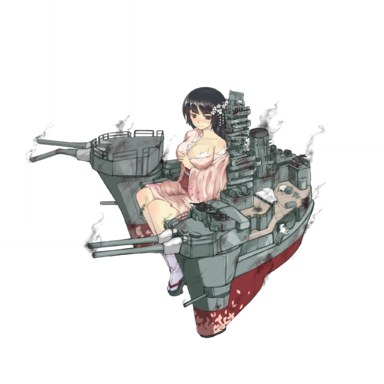 战舰少女R - 扶桑 - 大破立绘