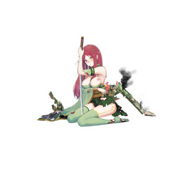 战舰少女R - 瑞凤·改 - 大破立绘