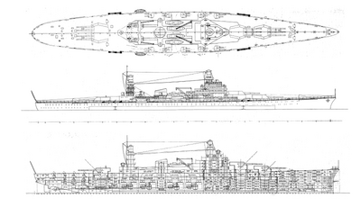10901-D方案的准确线图。注意D方案并不是完全复用C方案的船体。