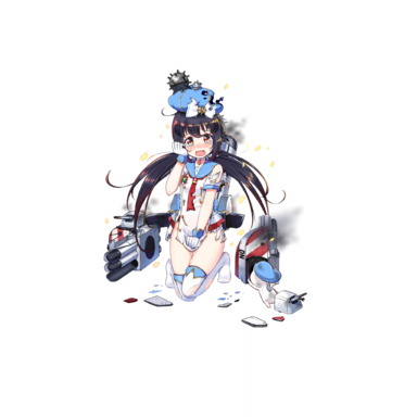 战舰少女R - 安东尼奥·达诺利·改 - 大破立绘