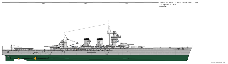 文件:Ansaldo's Armoured Cruiser IX-203.png