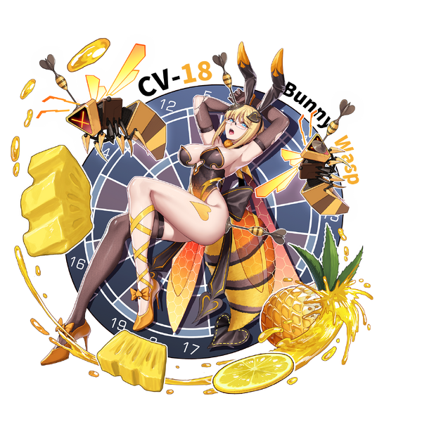 战舰少女R - 黄蜂(CV-18) - 换装 - - 大破立绘
