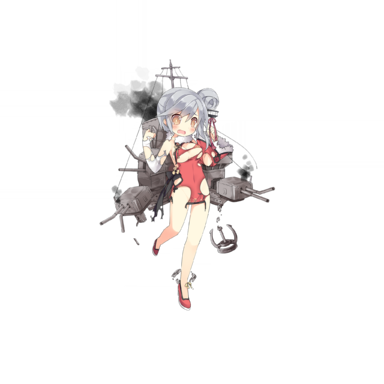 战舰少女R - 平海 - 大破立绘