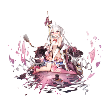 战舰少女R - 凯利·改 - 大破立绘