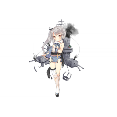 战舰少女R - 宁海 - 大破立绘