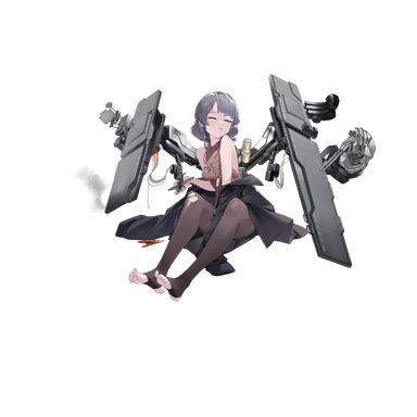 战舰少女R - 卡德 - 大破立绘