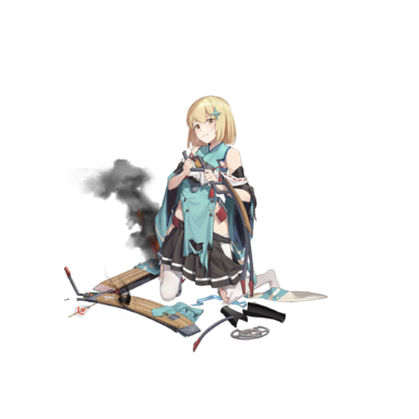 战舰少女R - 苍龙·改 - 大破立绘