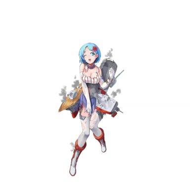 战舰少女R - 翡翠 - 大破立绘
