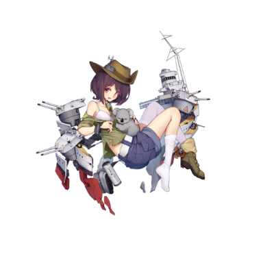 战舰少女R - 堪培拉 - 大破立绘