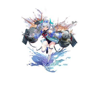战舰少女R - 索莫斯 - 大破立绘