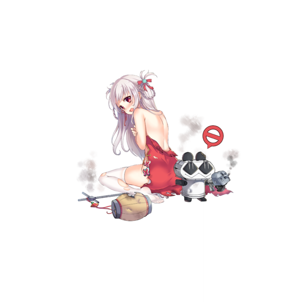 战舰少女R - 果敢 - 换装 - 四季长春 - 大破立绘