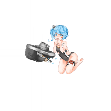战舰少女R - U-47 - 大破立绘