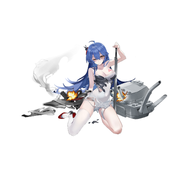 战舰少女R - 玛丽女王 - 大破立绘