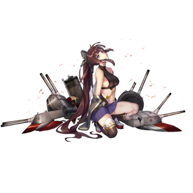 战舰少女R - 长门·改 - 大破立绘