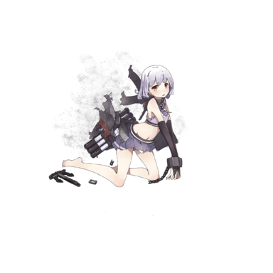 战舰少女R - 宵月 - 大破立绘