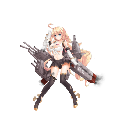 战舰少女R - 威奇塔·改 - 大破立绘