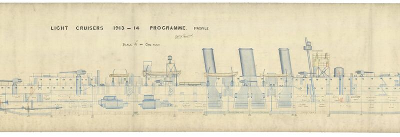 文件:Detail-Blueprint-HMS-Caroline-class-NatMusGreewhichColl.jpg