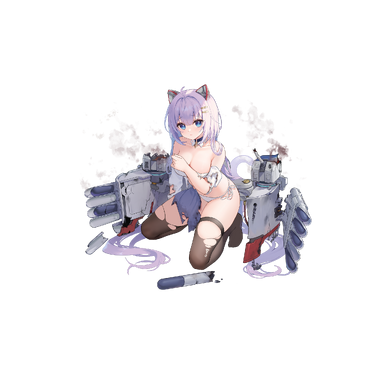 战舰少女R - 康弗斯·改 - 大破立绘