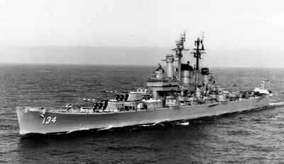 1950年刚下水不久的德梅因号