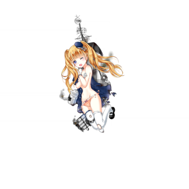 战舰少女R - 撒切尔 - 大破立绘