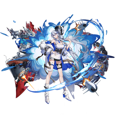 战舰少女R - 威武·改 - 大破立绘