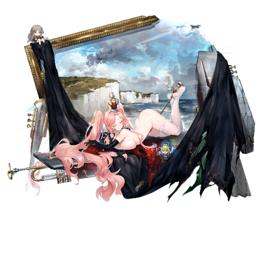 战舰少女R - 伊丽莎白女王(CVA-01) - 大破立绘