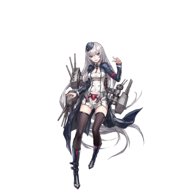 战舰少女R - 卡尔斯鲁厄·改 - 正常立绘