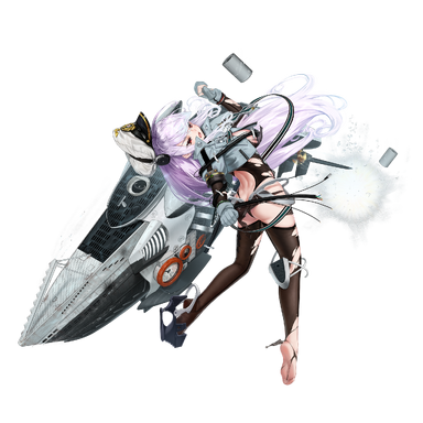 战舰少女R - U-96·改 - 大破立绘