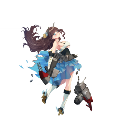 战舰少女R - 忠武·改 - 大破立绘
