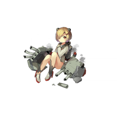 战舰少女R - 斯佩伯爵海军上将 - 大破立绘