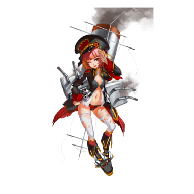战舰少女R - 旁遮普人 - 大破立绘
