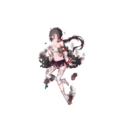 战舰少女R - 古鹰 - 大破立绘