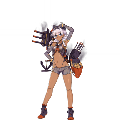 战舰少女R - 布鲁克林 - 大破立绘