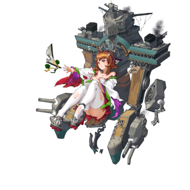 战舰少女R - 伊势 - 大破立绘