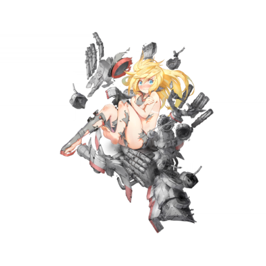 战舰少女R - 库欣 - 大破立绘