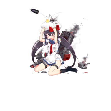 战舰少女R - 安东尼奥·达诺利 - 大破立绘