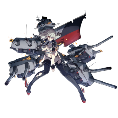 战舰少女R - 兴登堡 - 大破立绘