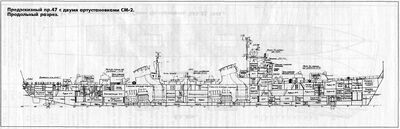 战后的47工程方案，2炮塔版本。