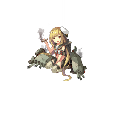 战舰少女R - 舍尔海军上将 - 大破立绘