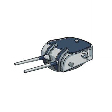 战舰少女R - 双联5英寸炮（F） - 装备图标
