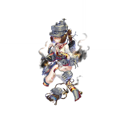战舰少女R - 天雾 - 大破立绘