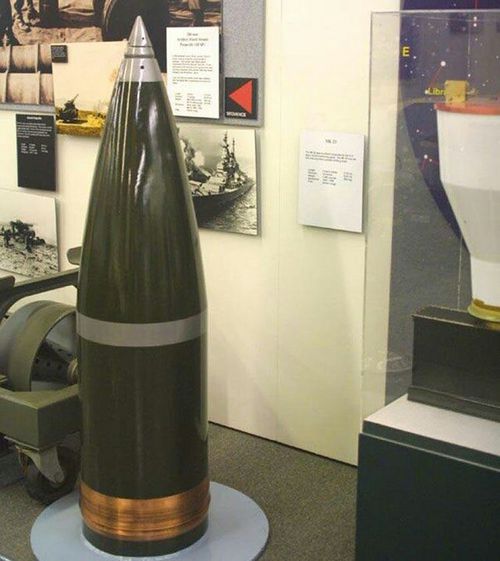 当今仅存的一颗Mk.23炮弹，现被保存在新墨西哥州原子能博物馆