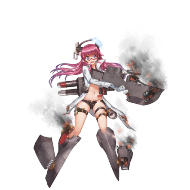 战舰少女R - 夕张·改 - 大破立绘