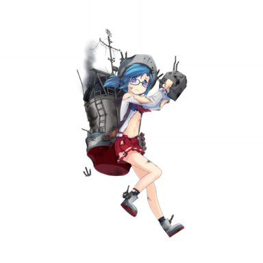战舰少女R - 弗兰克·诺克斯 - 大破立绘