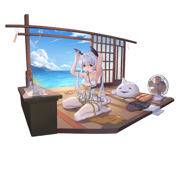 战舰少女R - 早春 - 换装 - 少女正梳妆 - 正常立绘