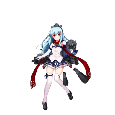 战舰少女R - 吹雪·改 - 正常立绘